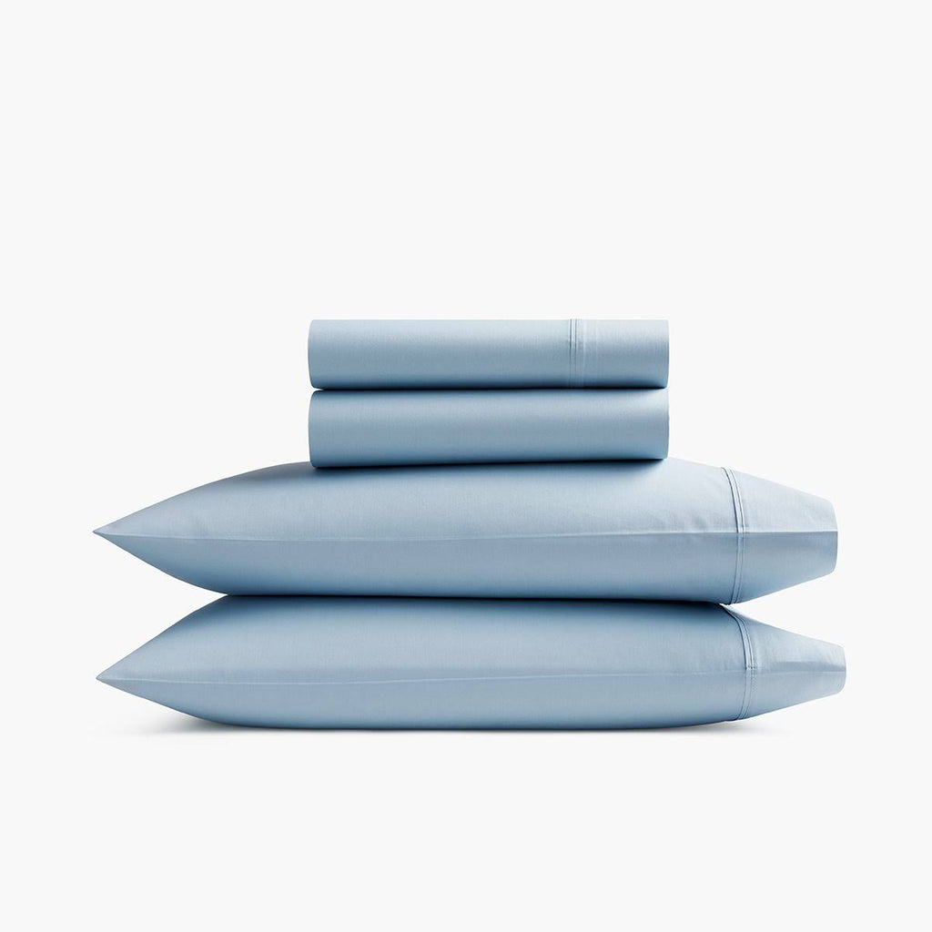 Queen Size Sateen Sheet Set in Slate Blue J330693