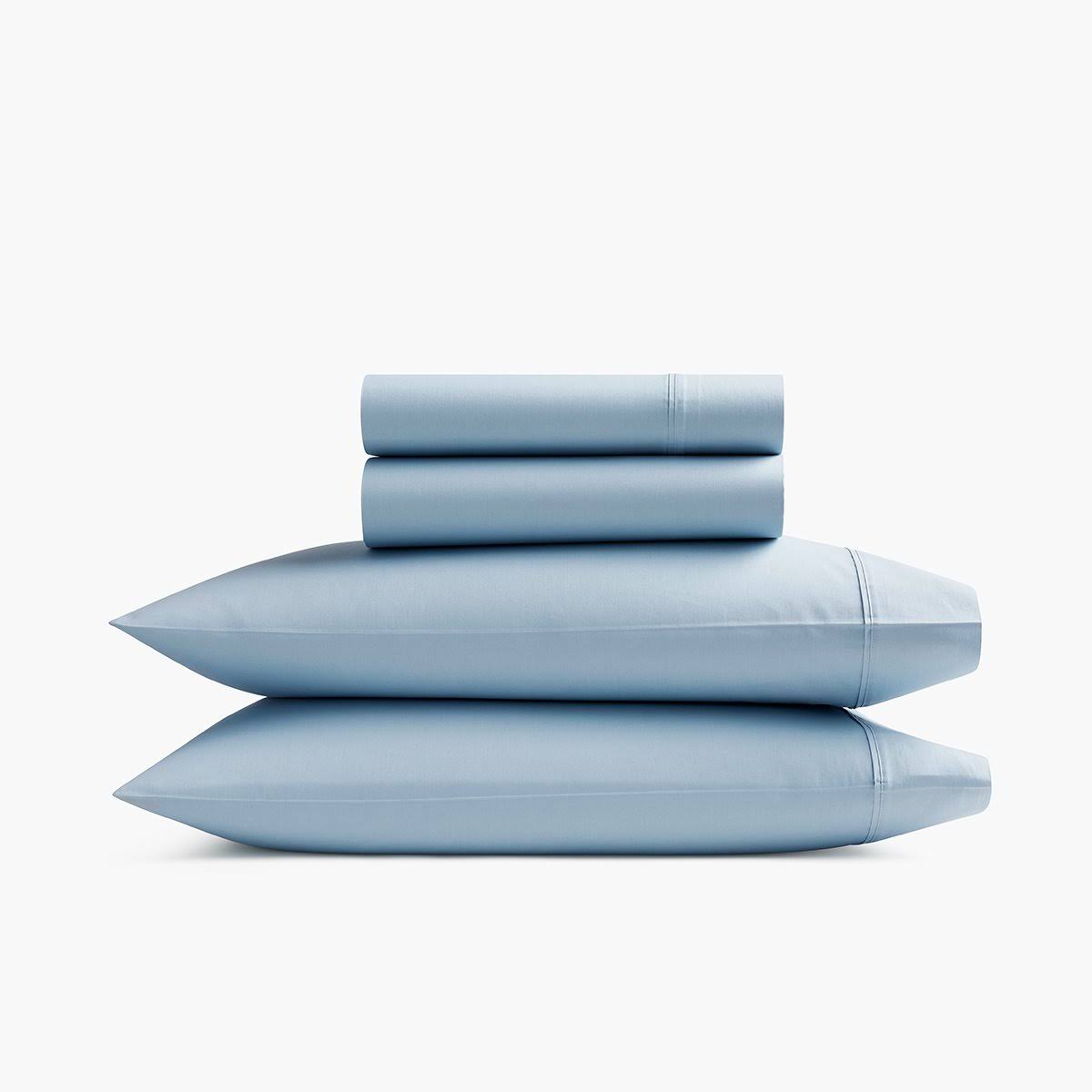 Queen Size Sateen Sheet Set in Slate Blue J330693