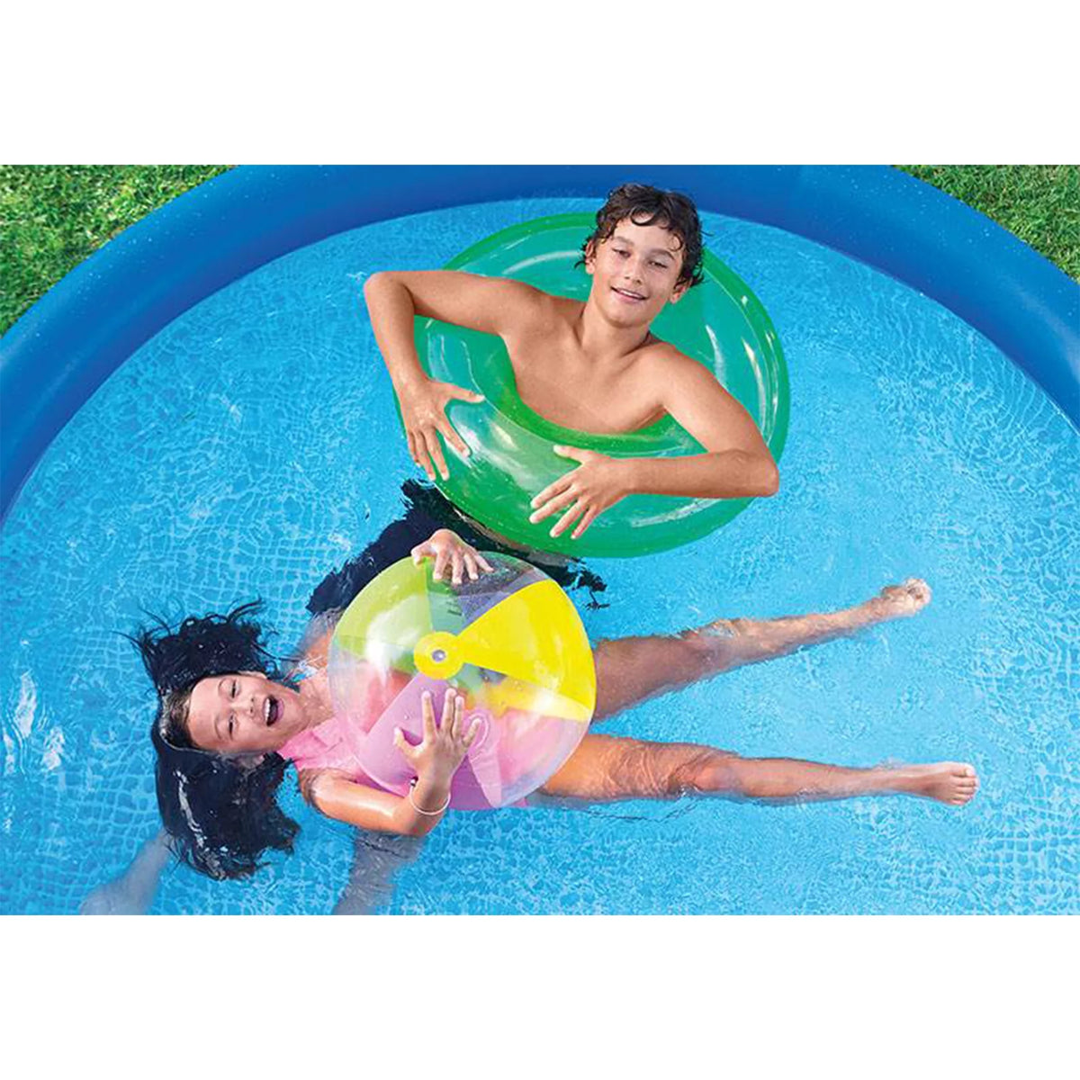 8ft x 30in Inflatable Swimming Pool with Filter Pump O839406