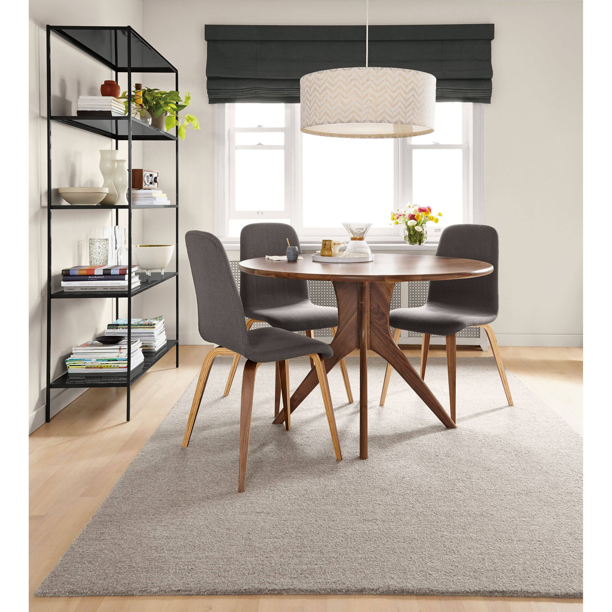 Modern Slim Bookcase Onyx Gloss Black V908