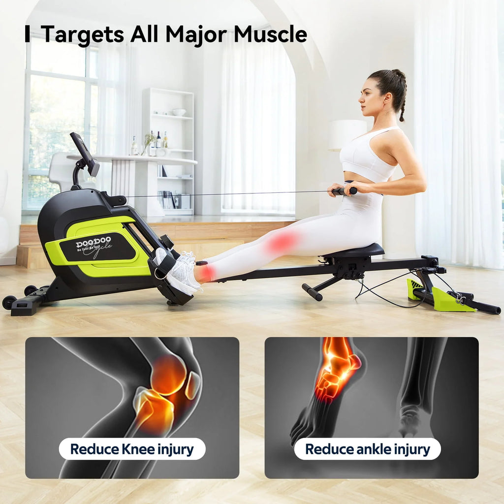 Magnetic Rowing Machine Foldable with 8 Level Adjustable Resistance Q49883