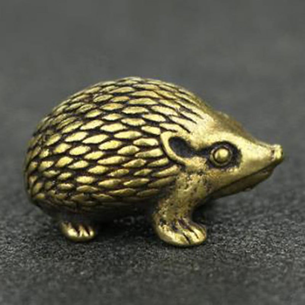 Brass Hedgehog Statue Home Decor Ornaments Y48759
