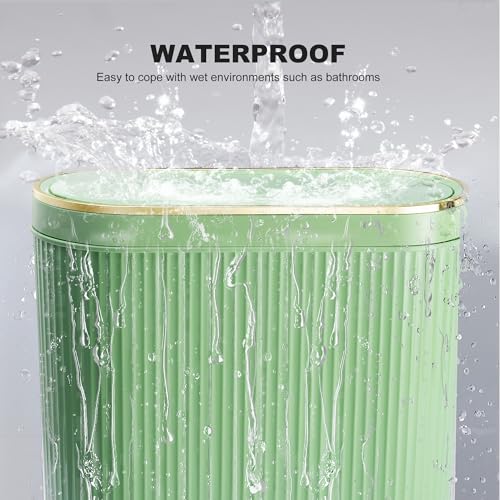 3.1 Gallon Narrow Plastic Trash Can with Lid N560