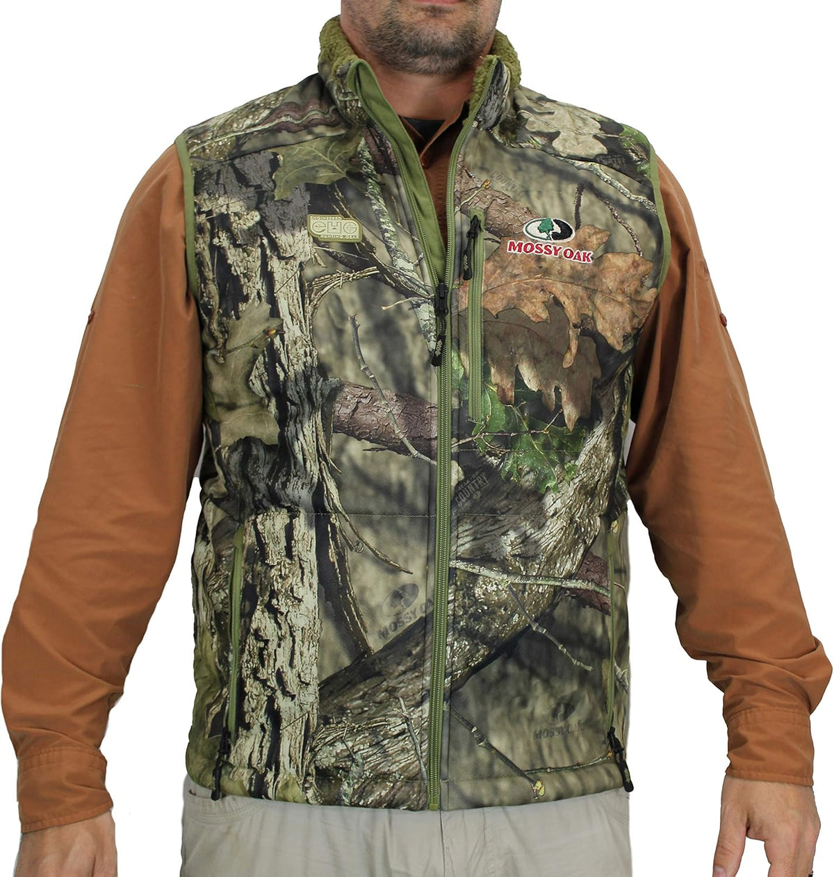 Camo Berber Fleece Lined Hunting Vest V337