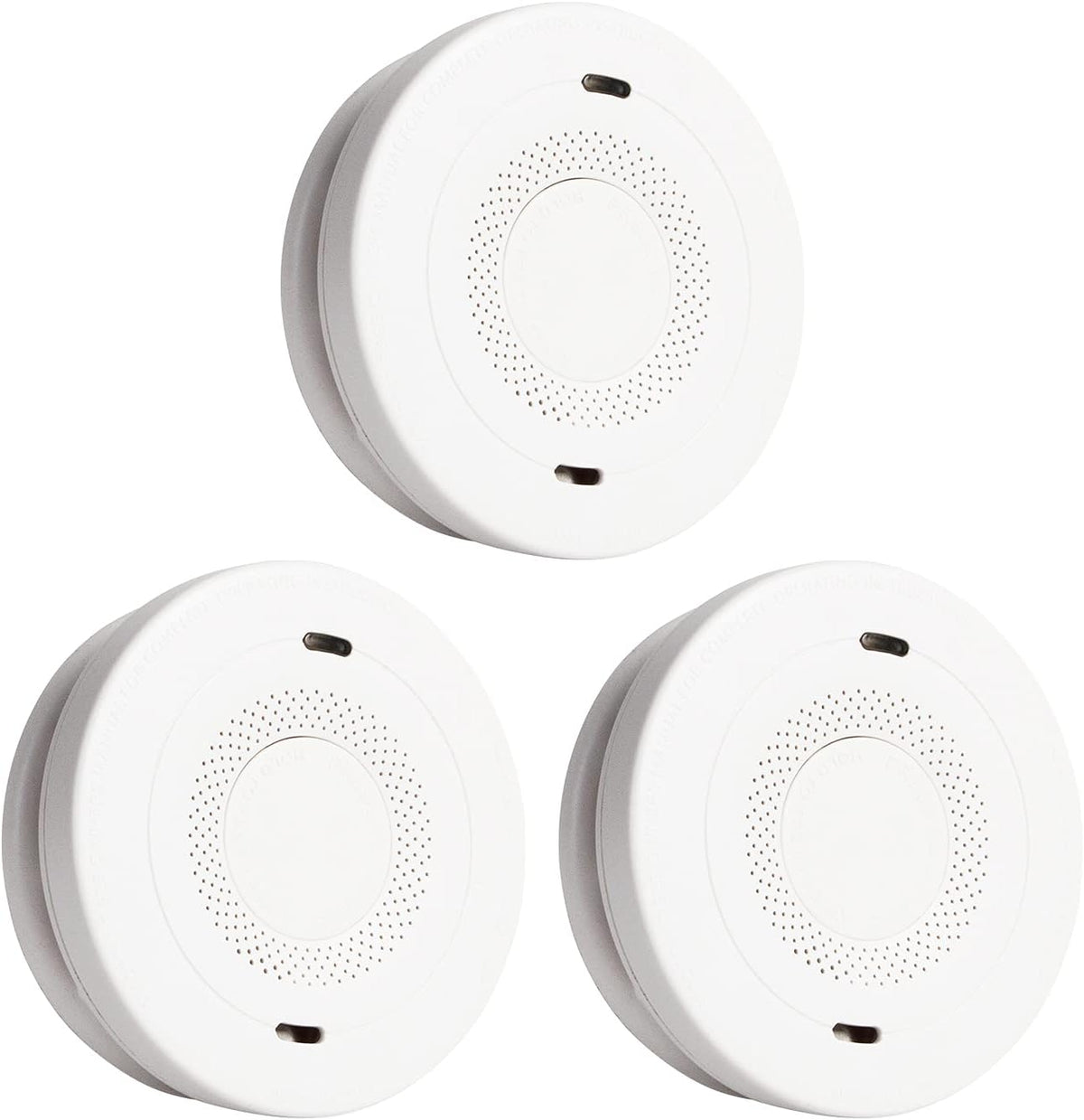 3PCS Smoke and Carbon Monoxide Detector Alarm with Voice Warning, 10 Year Lithium Battery Backup, Dual Sensor H228