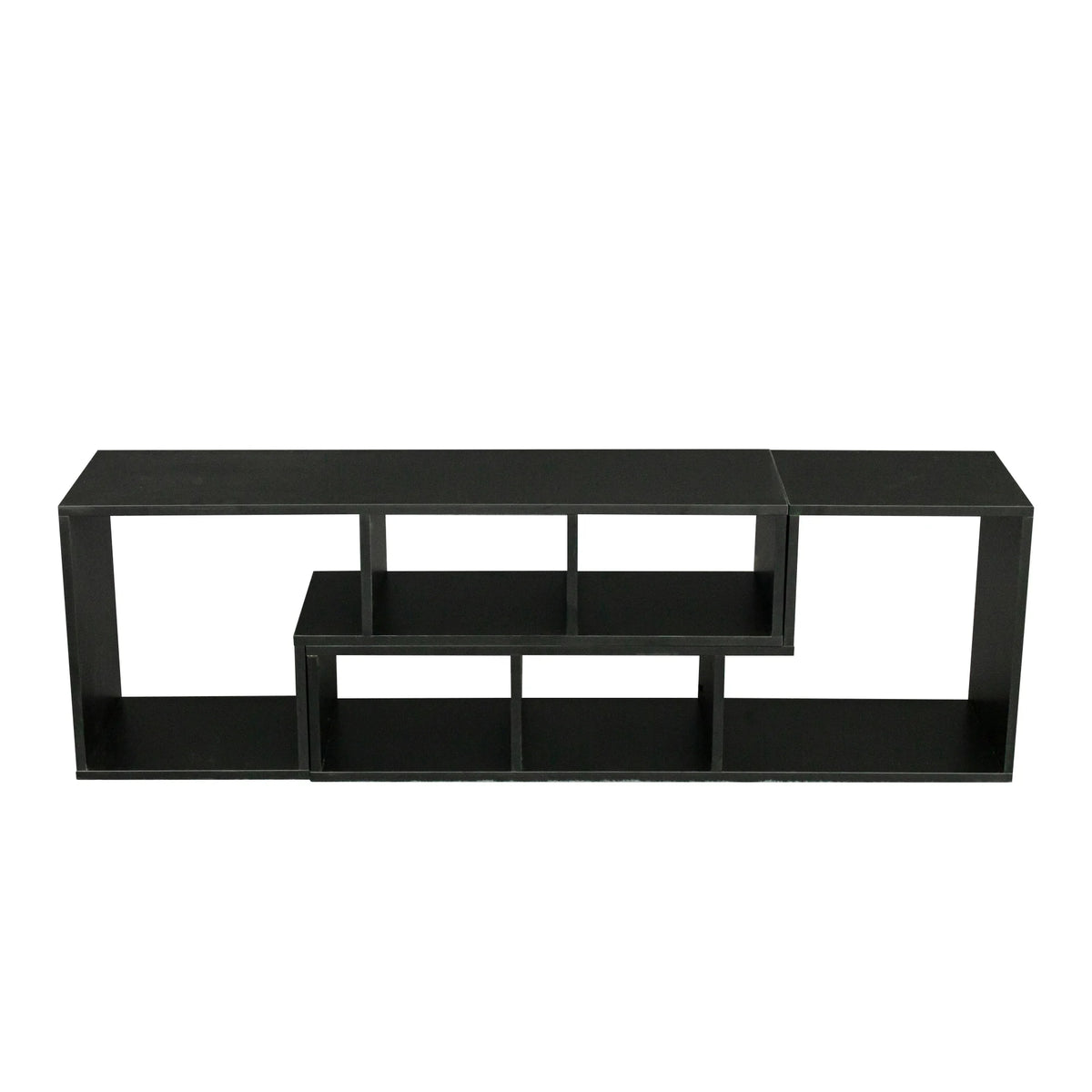 Black L-Shaped TV Stand P859497
