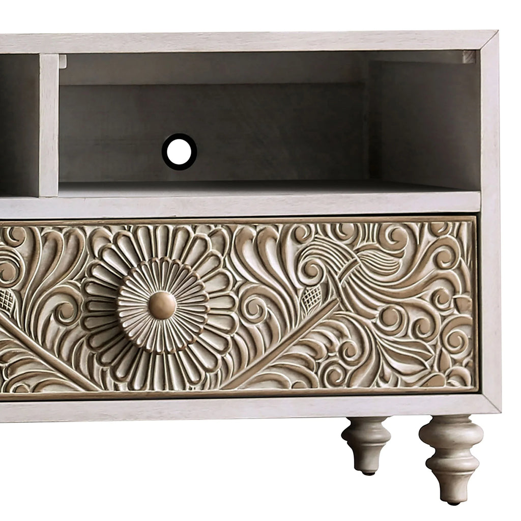 70 Inch Wood Entertainment Console TV Stand D1221