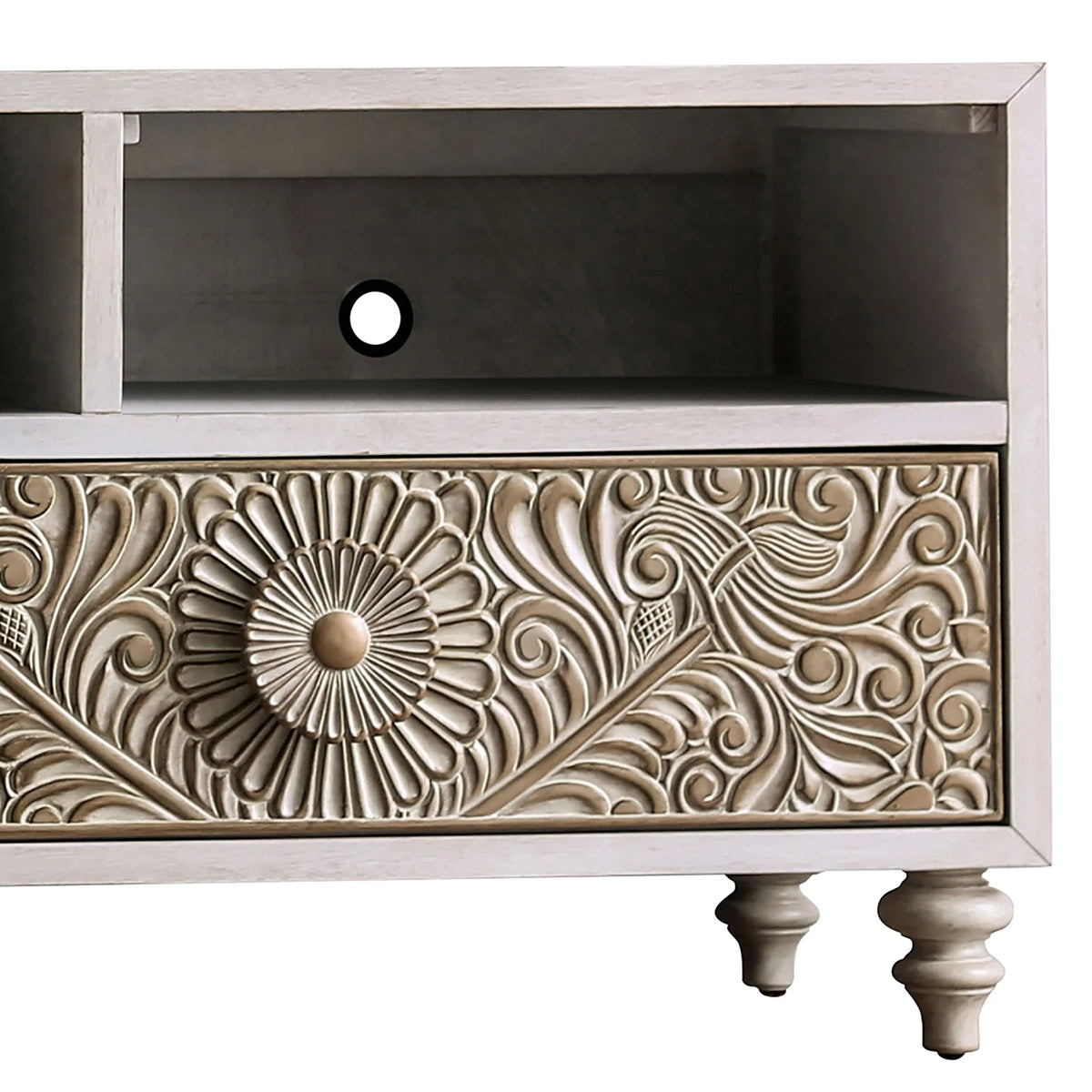 70 Inch Wood Entertainment Console TV Stand D1221