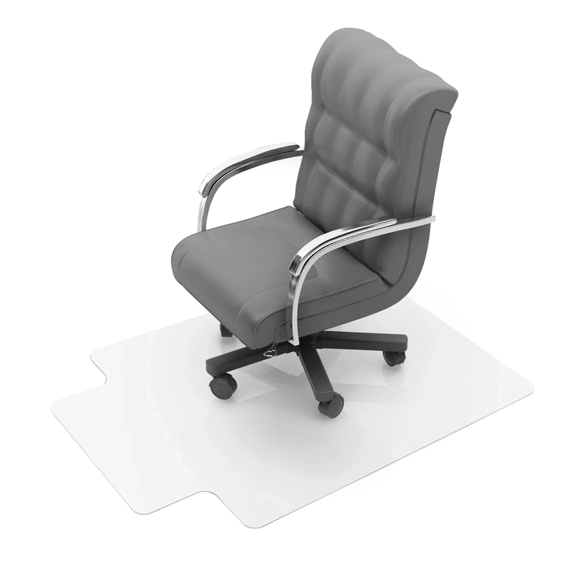 Clear Polycarbonate Chair Mat for Carpets up to 1/2" - 35 x 47" F35454
