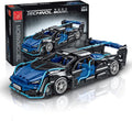Blue and Black 1:14 Scale Sports Car Building Blocks Set (1529 Pcs) E475043