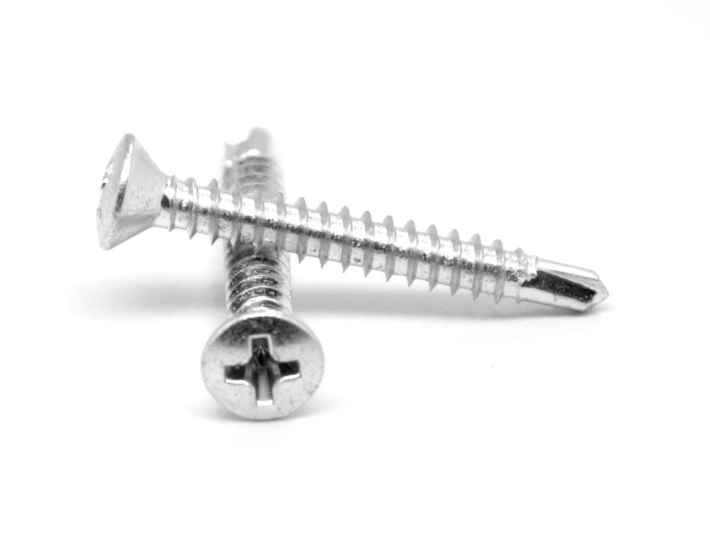 Self Drilling Screw Phillips Oval Head Low Carbon Steel Zinc Plated X861