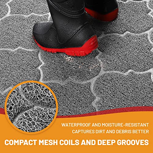Grey 46x35 Waterproof Non Slip Door Mat C31773