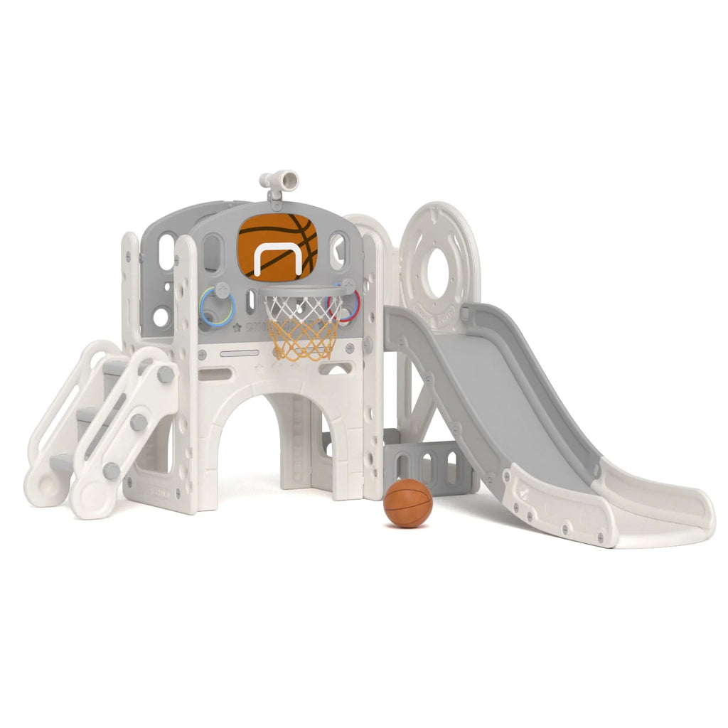 7-in-1 Kids Slide Play Set with Climber D85003