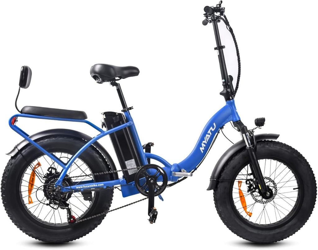 Folding Electric Bicycle 20" 4.0 Fat Tire 7 Speed Lithium Battery K4489