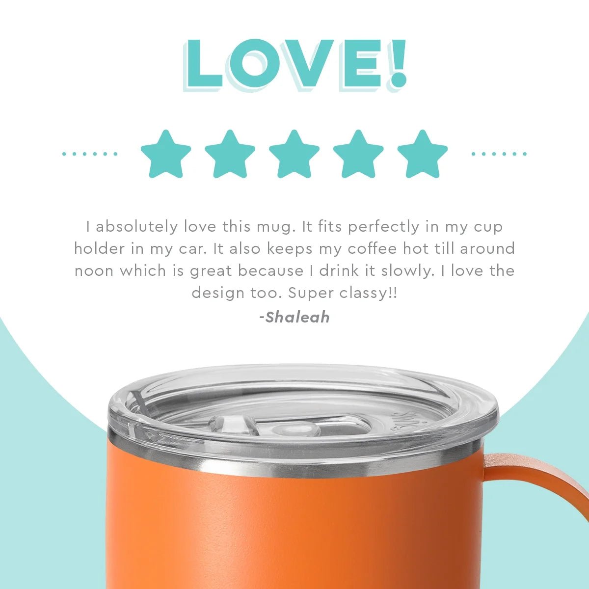 18oz Insulated Stainless Steel Travel Mug with Handle I6288