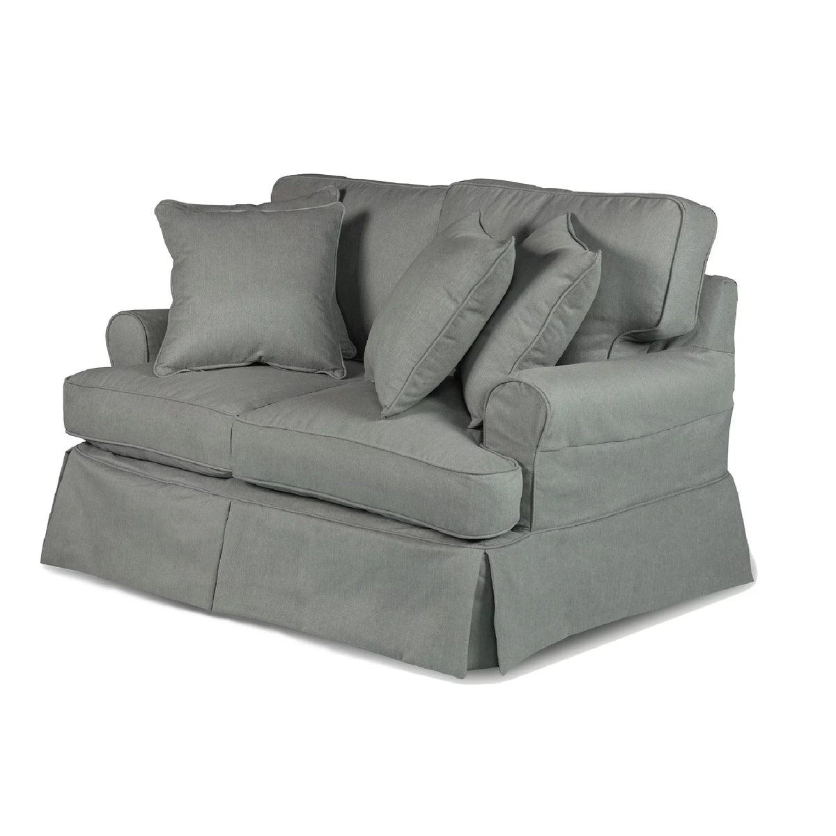Grey T-cushion Loveseat Cover H389920