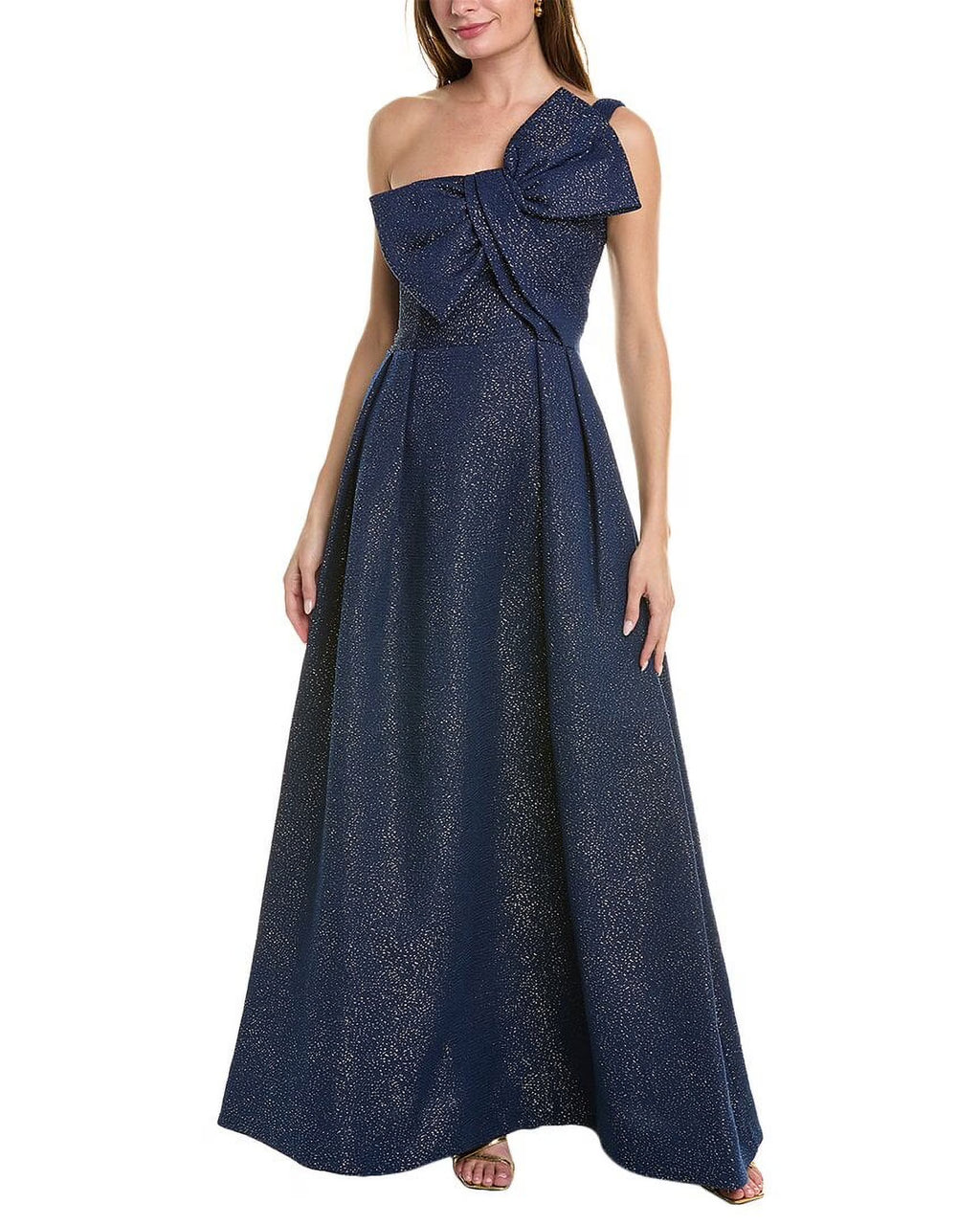 Metallic Jacquard Gown Y338381