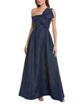 Metallic Jacquard Gown Y338381