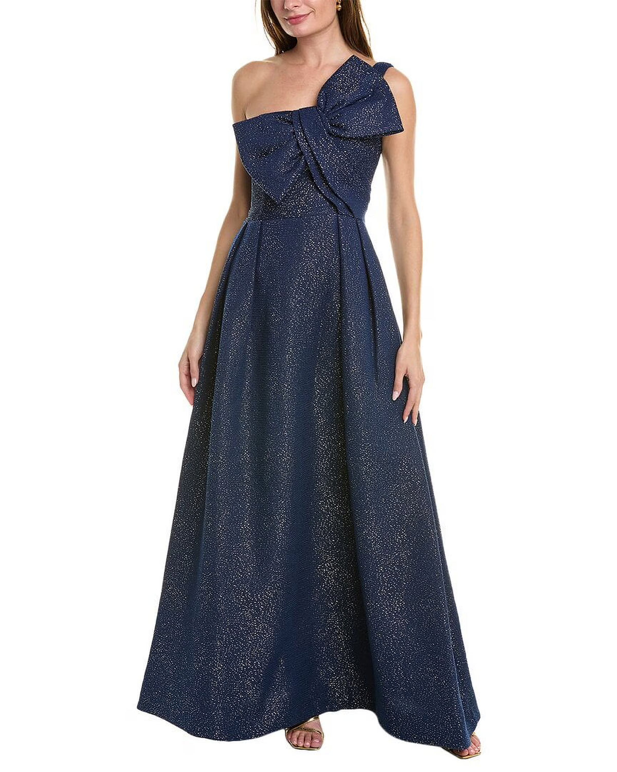 Metallic Jacquard Gown Y338381