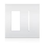 2 Gang Satin Brass Faceplate K592