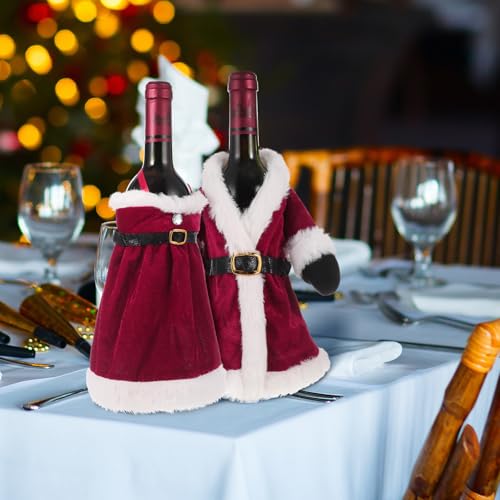 2pcs Christmas Wine Bottle Covers O2761