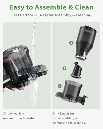 4.35" Hands Free Cold Press Juicer Q987537