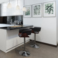 Charcoal Grey Adjustable Swivel Bar Stool I170