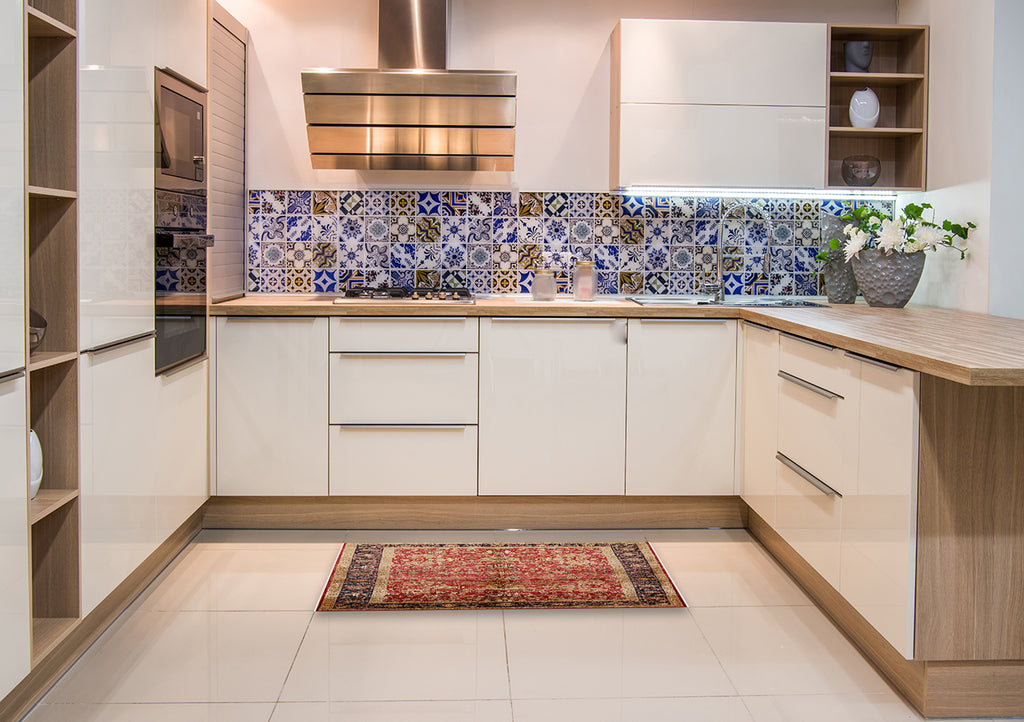 Brown Sand Oriental Area Rug R37021