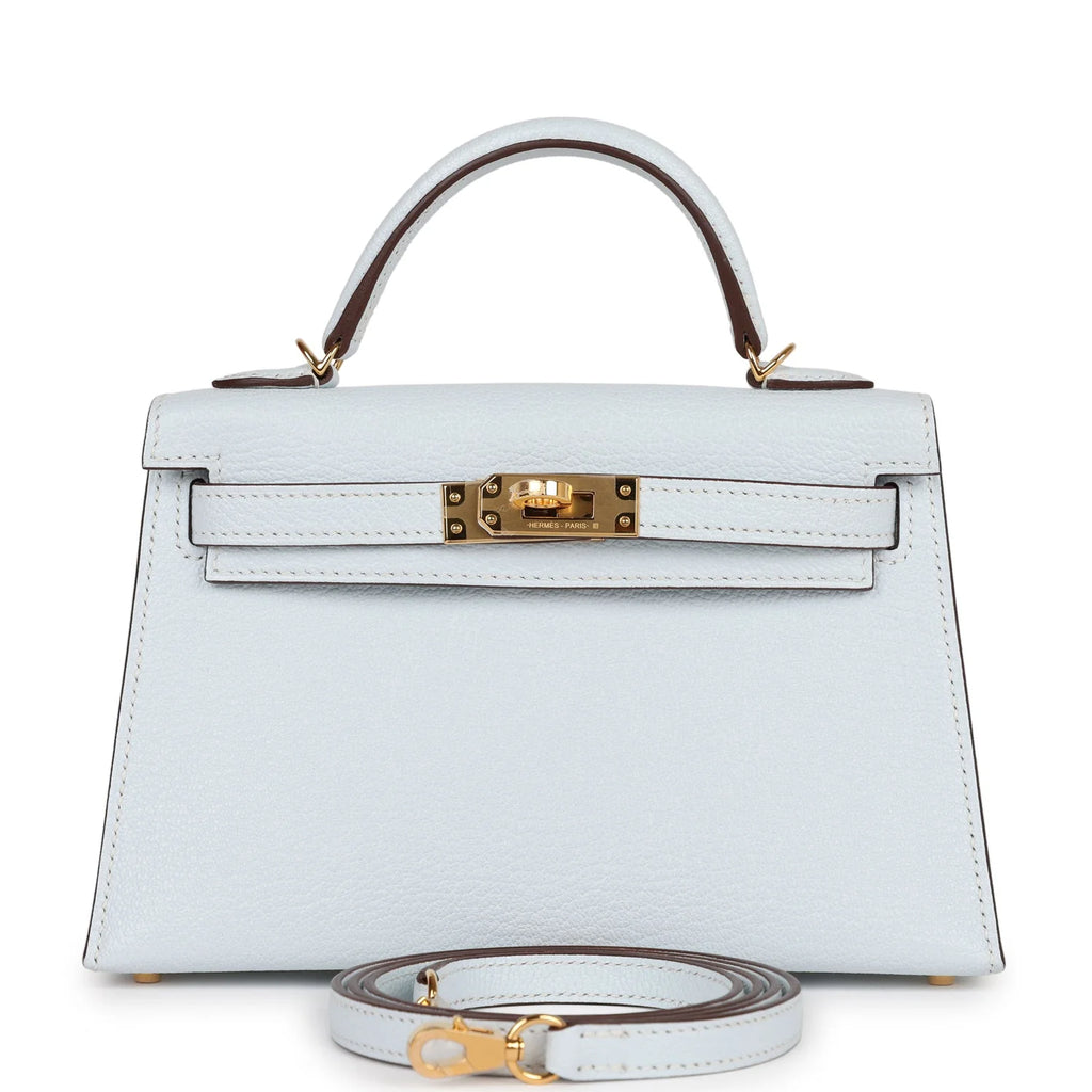 Bleu Brume Chevre Bag F37577
