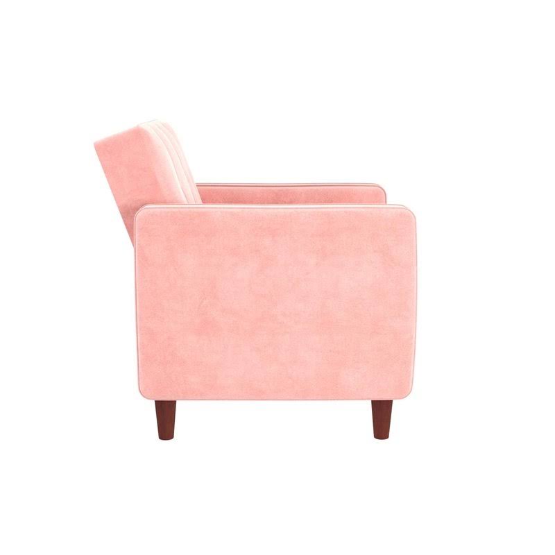 Pink Velvet Tufted Accent Chair K7835