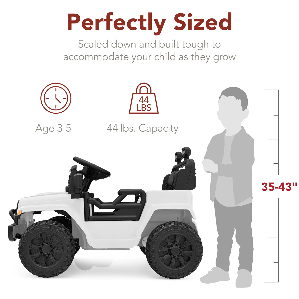 6V Kids Ride-On Truck Car with Parent Remote Control Black Z44407