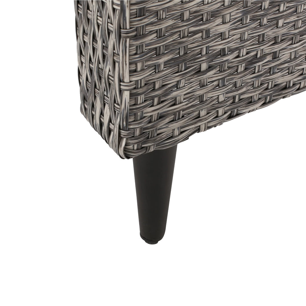Set of 2 Wicker Outdoor Recliner with Cushion S82086