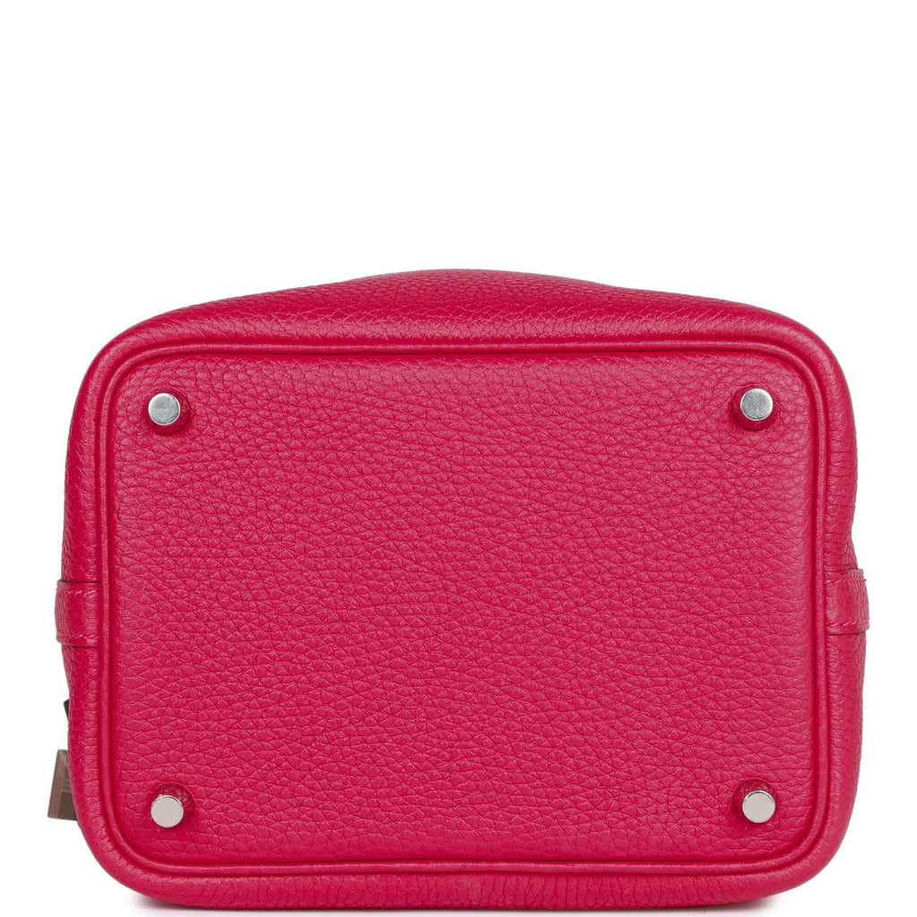 Framboise Clemence and Matte Alligator Touch 18 Picotin Lock O603979