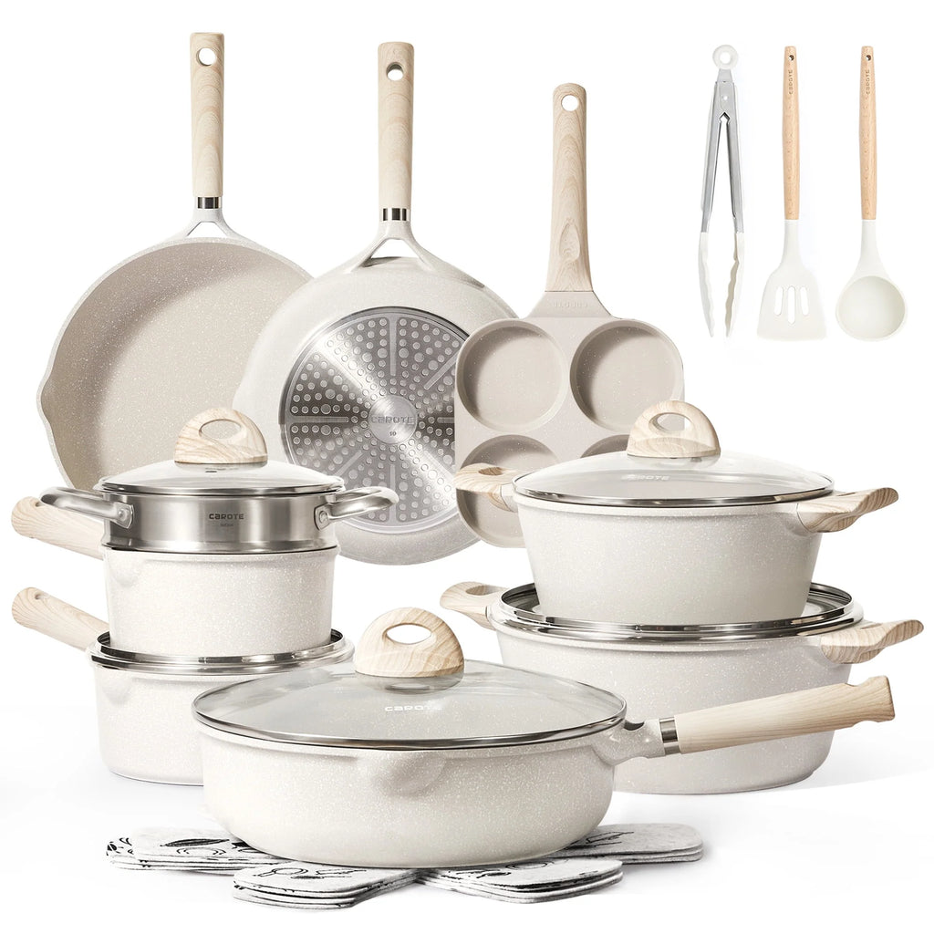 21 Pcs Nonstick Induction Cookware Set T28545