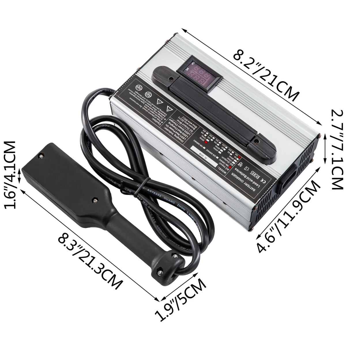 36V 18A Golf Cart Battery Charger with LED Indicator Lights N608911
