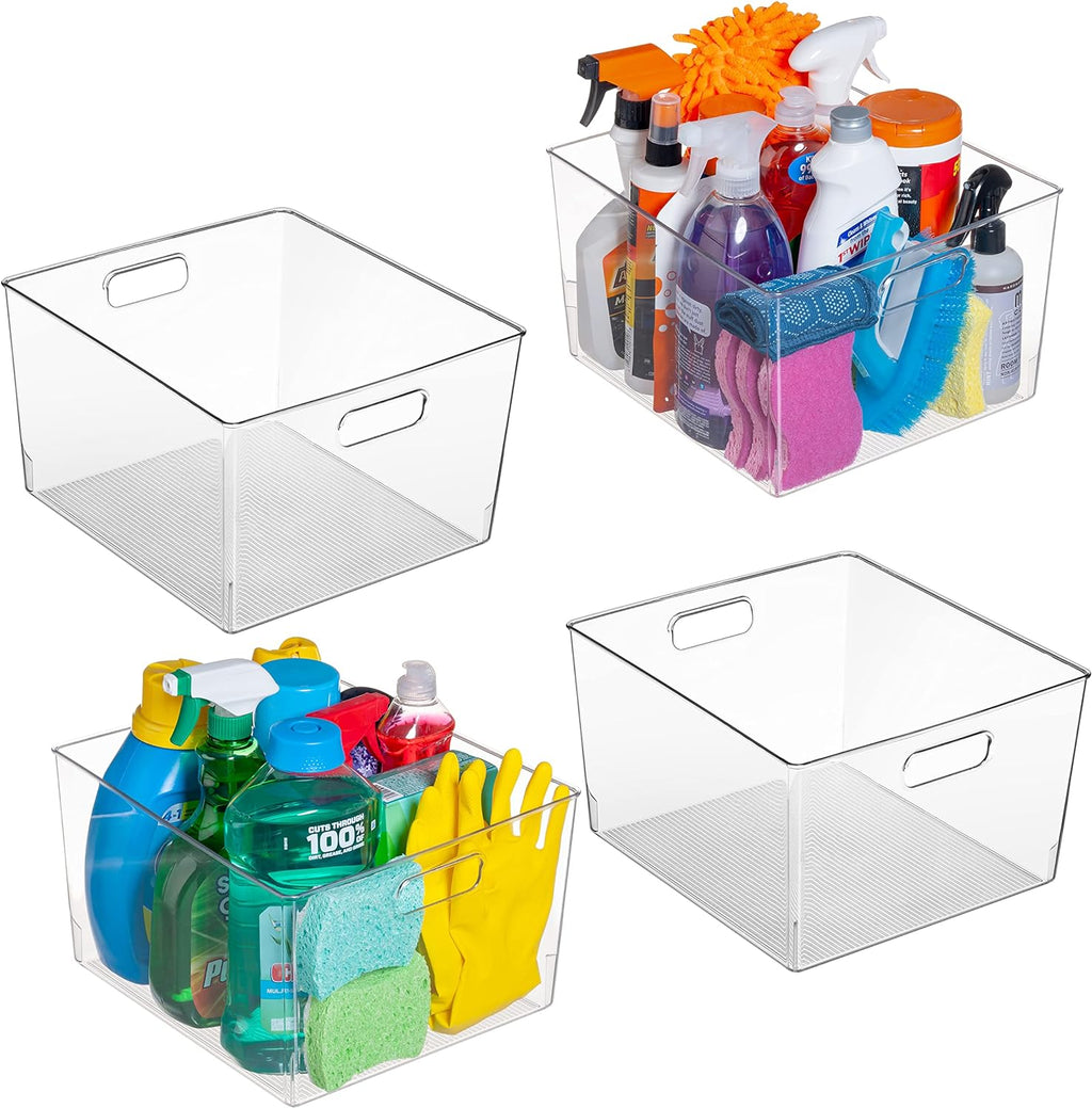 XL Plastic Storage Bins (4 Pack) K9877