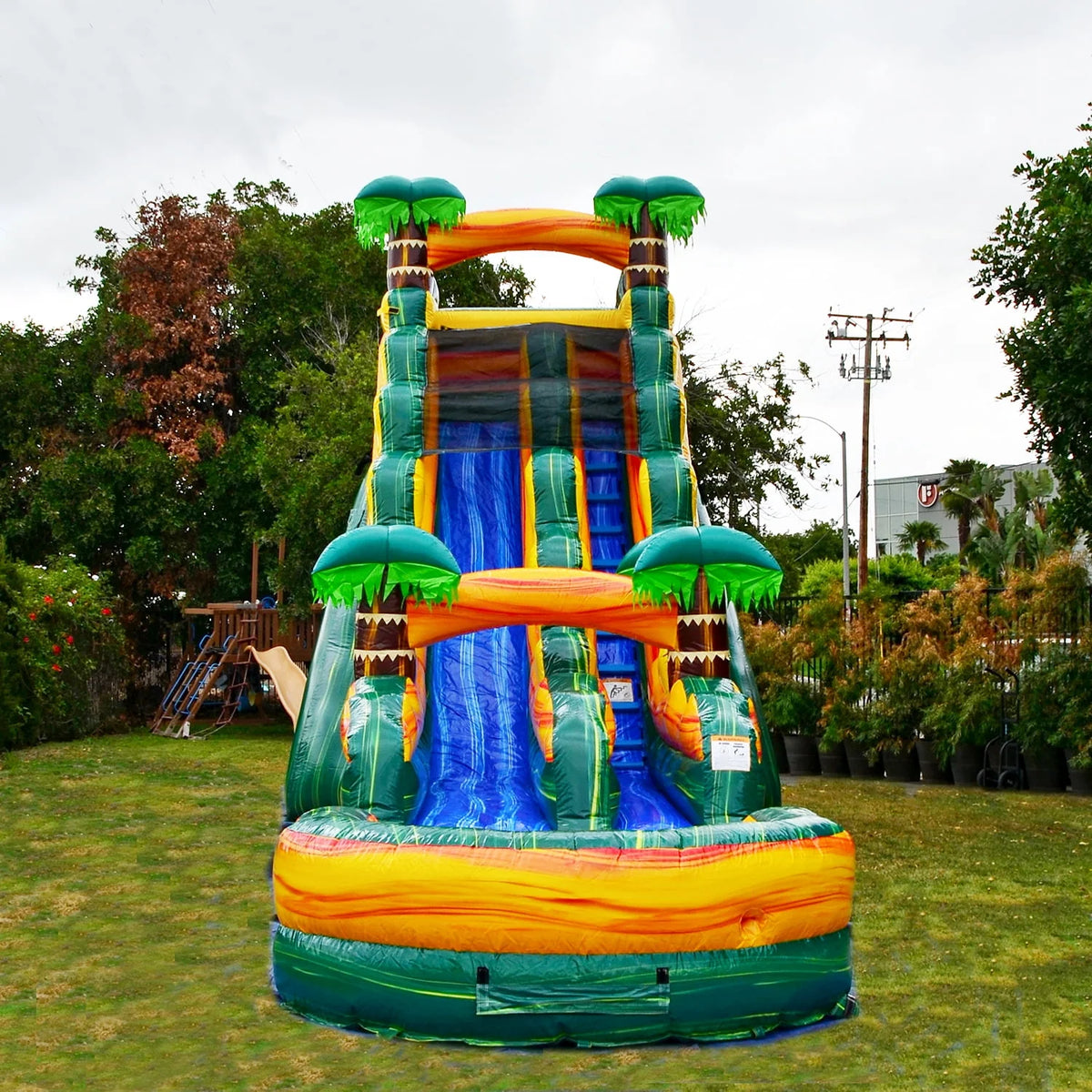 19FT Inflatable Water Slide with Detachable Pool U38817