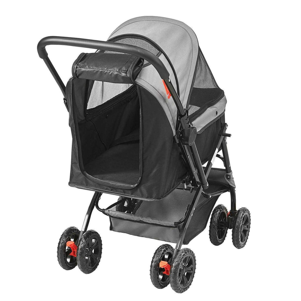 4 Wheels Pet Stroller with Brakes Y895367