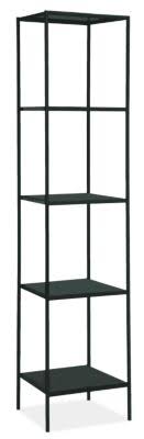 Modern Slim Bookcase Onyx Gloss Black V908