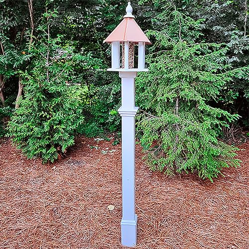 White Decorative Mounting Post Z532