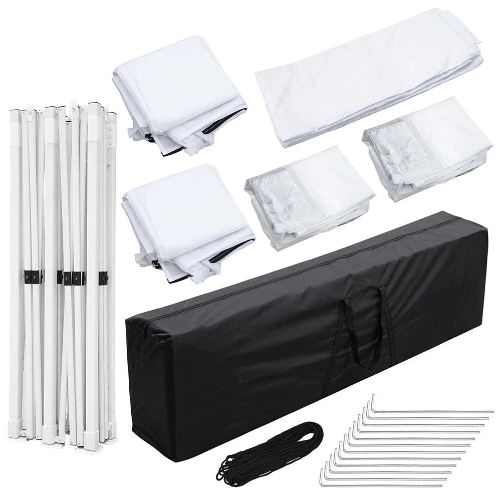White Waterproof Pop Up Canopy Tent L895