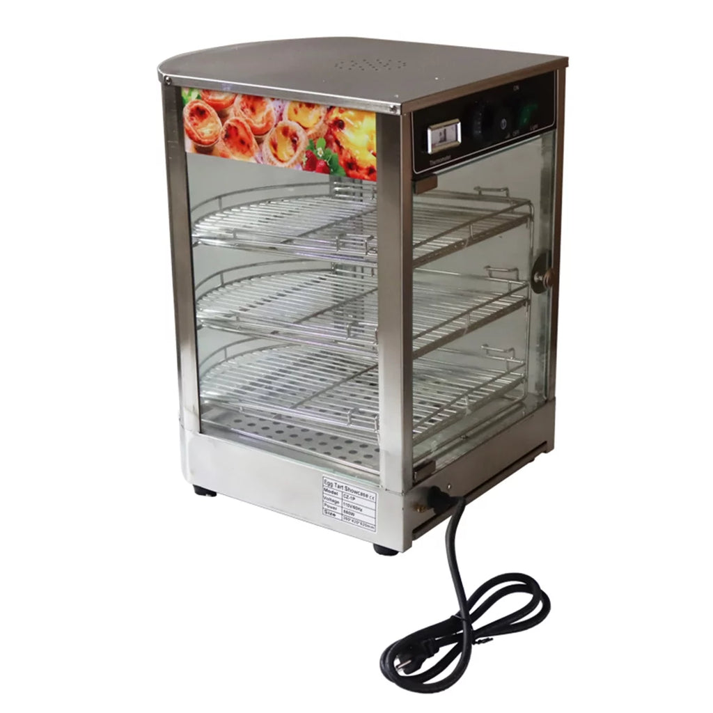 3 Layers Electric Food Warmer Display Case 850W T179