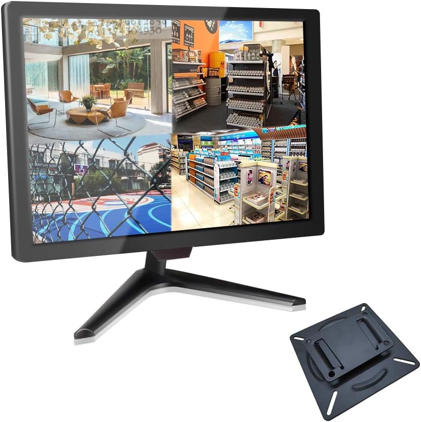 19.5 CCTV Monitor, 16:9 1600x900 BNC Monitor, VESA Wall Mounting TFT LCD Display D2000