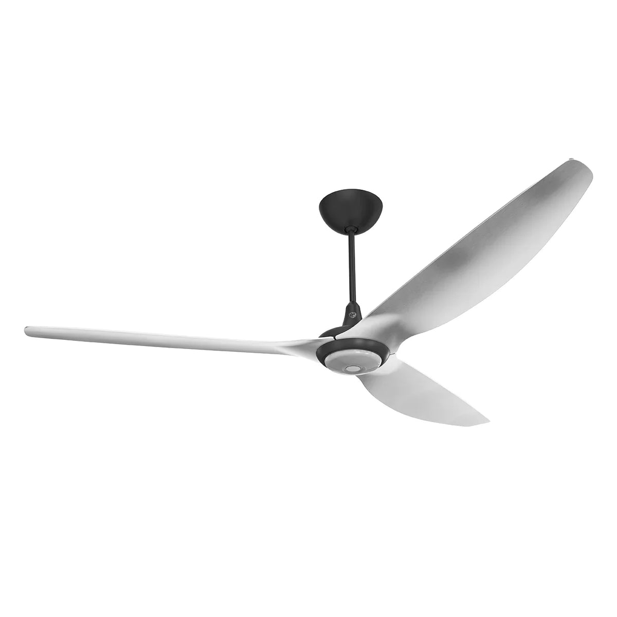 84 Ceiling Fan with Brushed Aluminum Blades and Black Finish Y295468