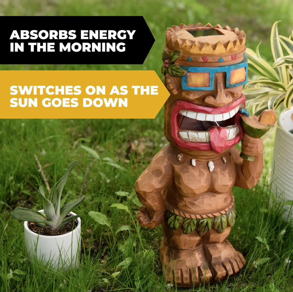 Tiki Solar Powered Led Outdoor Decor Garden X58741