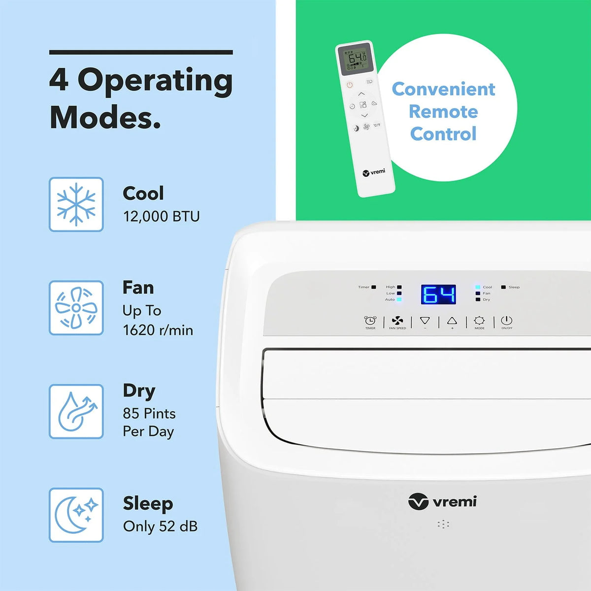 12000 BTU Portable Air Conditioner O4042