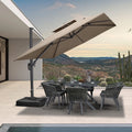9' X 12' Olefin Cantilever Patio Umbrella Q337