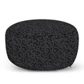 30x22 Wide Round Pouf Ottoman Dark Gray P1431