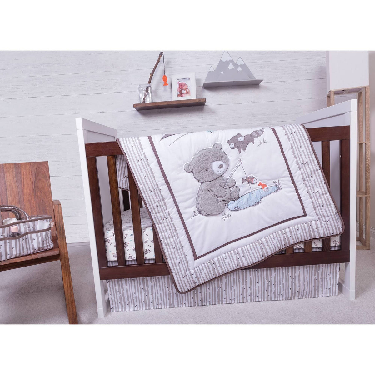 3 Piece Crib Bedding Set T154