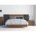 Walnut and Black 4 Piece Full Size Bedroom Set O25748